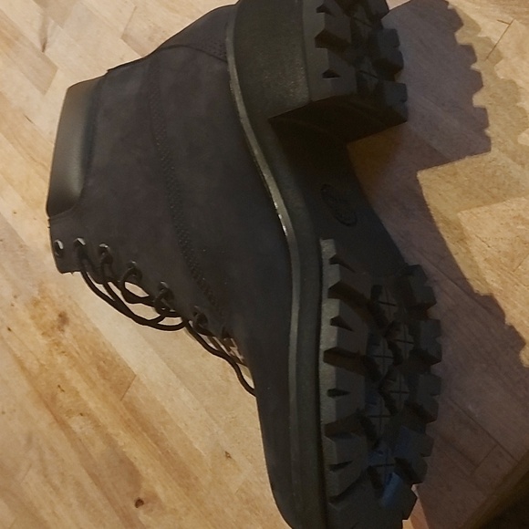 Timbaland Black Rebotl Platform Combat Boots/ Sz 8.5 - Picture 5 of 5